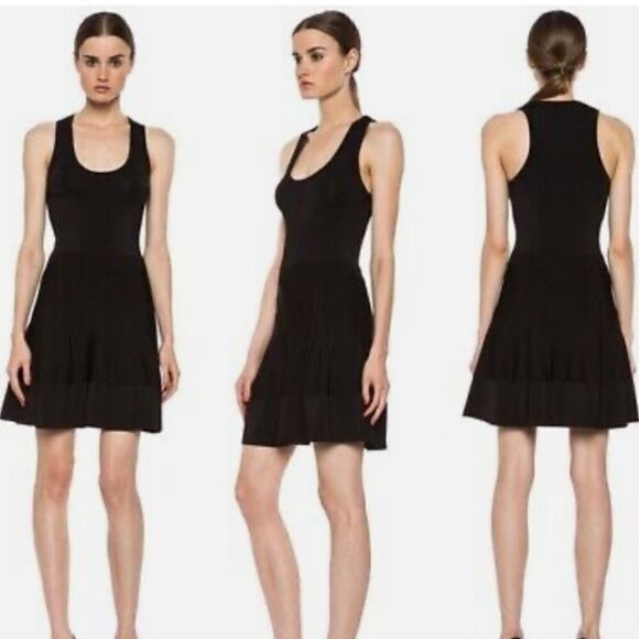 A.L.C. Stafford Black Bandage Fit Fare Black Skater Dress Size Medium - Picture 2 of 8